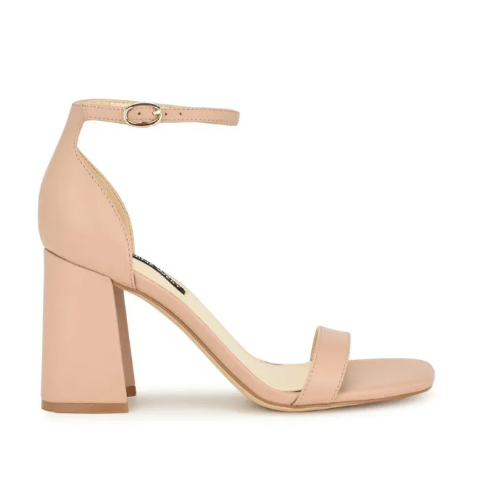 Nine West Sandals Women Ilea Ankle Strap Sandals Natural