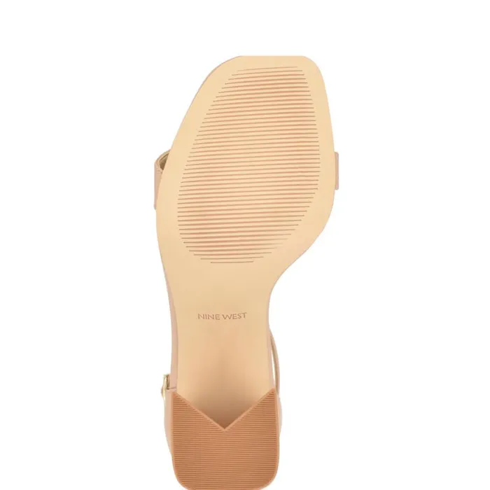 Nine West Sandals Women Ilea Ankle Strap Sandals Natural
