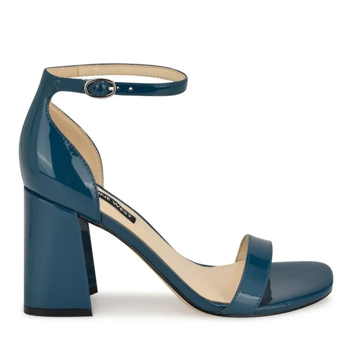 Nine West Sandals Women Ilea Ankle Strap Sandals Teal