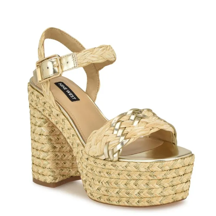 Nine West Sandals Women Jolane Espadrille Platform Sandals Medium Natural Nine West Sandals Women Jolane Espadrille Platform Sandals Medium Natural