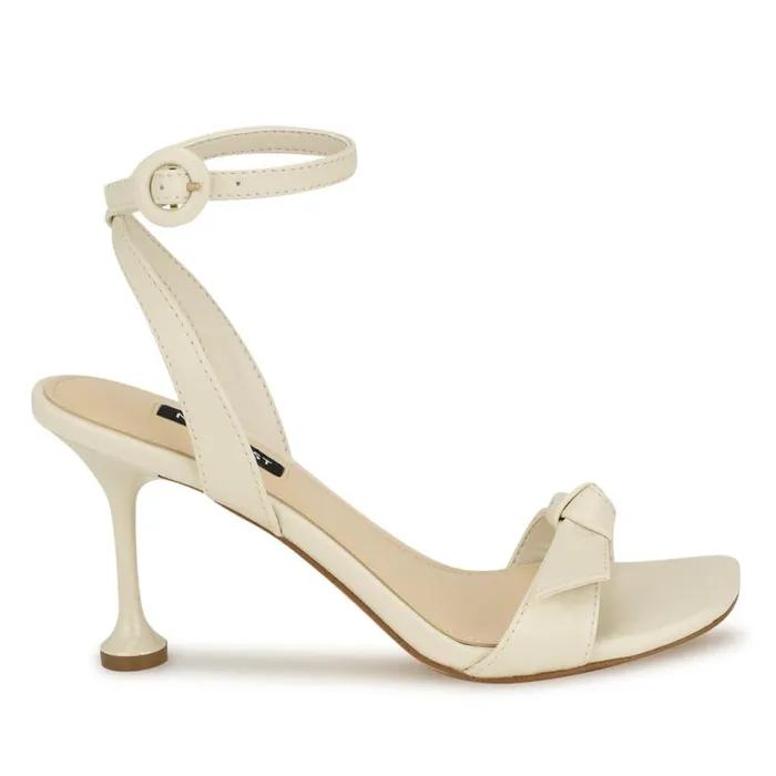 Nine West Sandals Women Kensta Bow Sandals Chic Cream