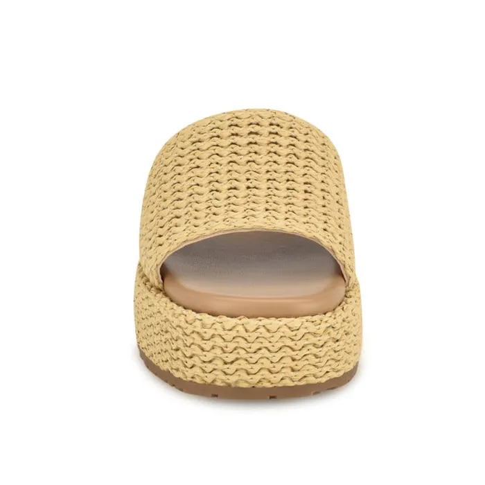 Nine West Sandals Women Keziah Flatform Slide Sandals Light Natural Nine West Sandals Women Keziah Flatform Slide Sandals Light Natural