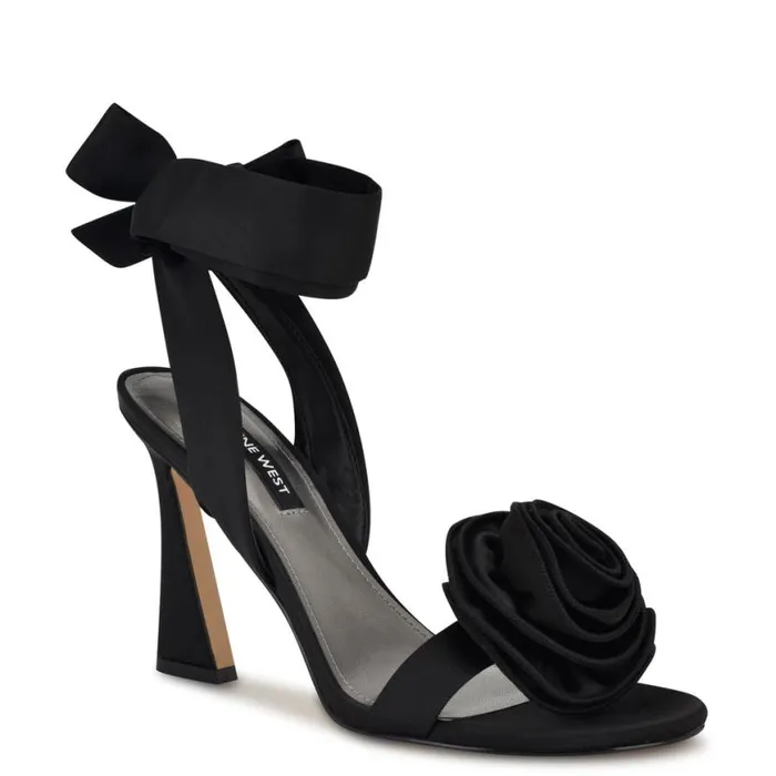 Nine West Sandals Women Krave Rosette Sandals Black Nine West Sandals Women Krave Rosette Sandals Black