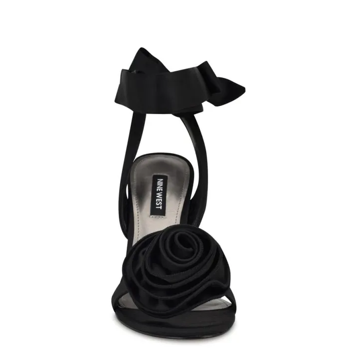 Nine West Sandals Women Krave Rosette Sandals Black Nine West Sandals Women Krave Rosette Sandals Black