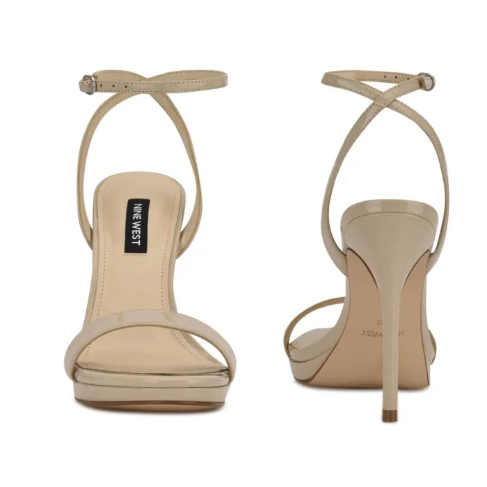 Nine West Sandals Women Loola Ankle Strap Sandals Light Natural Nine West Sandals Women Loola Ankle Strap Sandals Light Natural