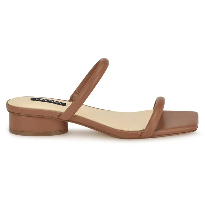 Nine West Sandals Women Morella Slide Sandals Light Brown