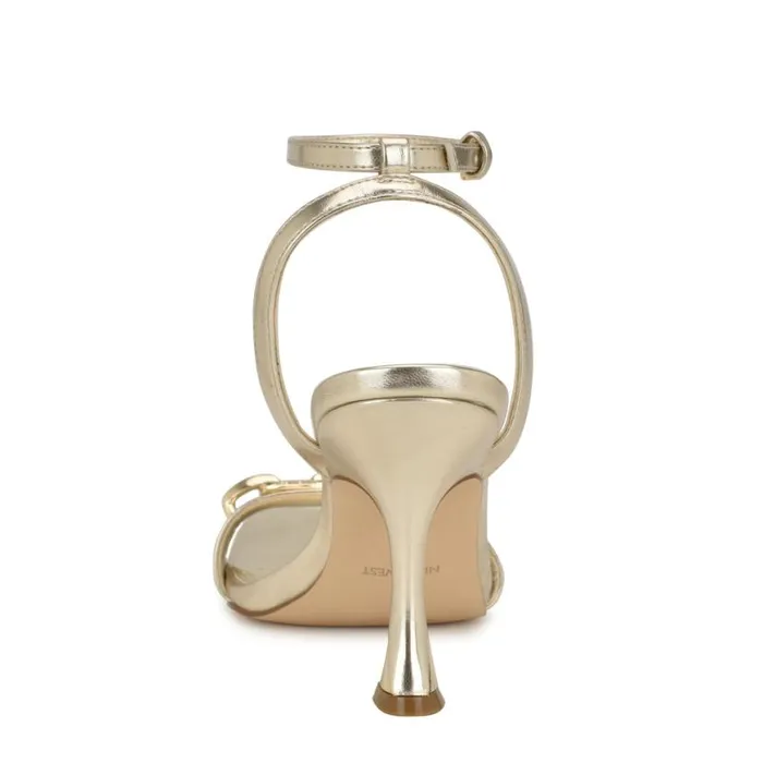 Nine West Sandals Women Neela Ankle Strap Sandals Platino