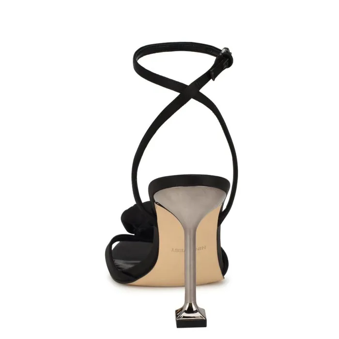 Nine West Sandals Women Neve Rosette Ankle Strap Sandals Black Nine West Sandals Women Neve Rosette Ankle Strap Sandals Black