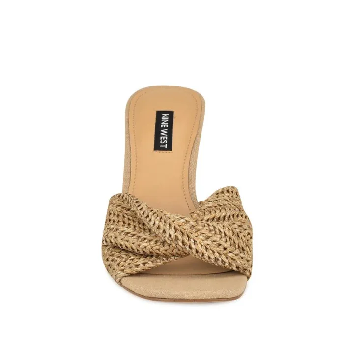 Nine West Sandals Women Nikhil Twist Wedge Sandals Natural Raffia Nine West Sandals Women Nikhil Twist Wedge Sandals Natural Raffia