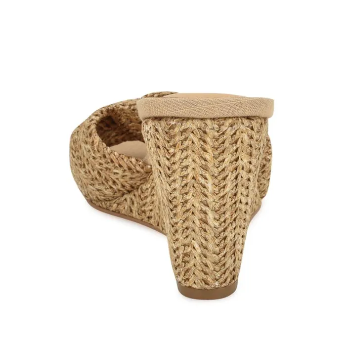 Nine West Sandals Women Nikhil Twist Wedge Sandals Natural Raffia Nine West Sandals Women Nikhil Twist Wedge Sandals Natural Raffia