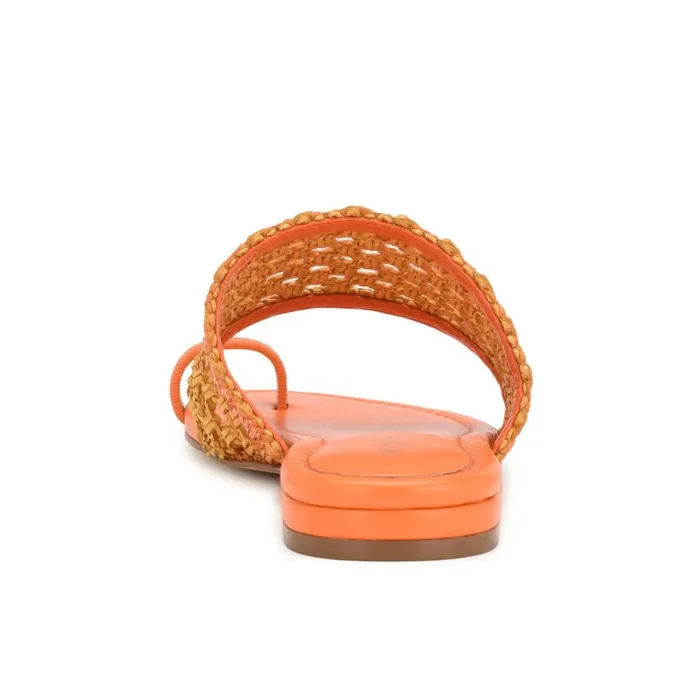 Nine West Sandals Women Nolah Flat Slide Sandals Orange Yellow Ombre Nine West Sandals Women Nolah Flat Slide Sandals Orange Yellow Ombre