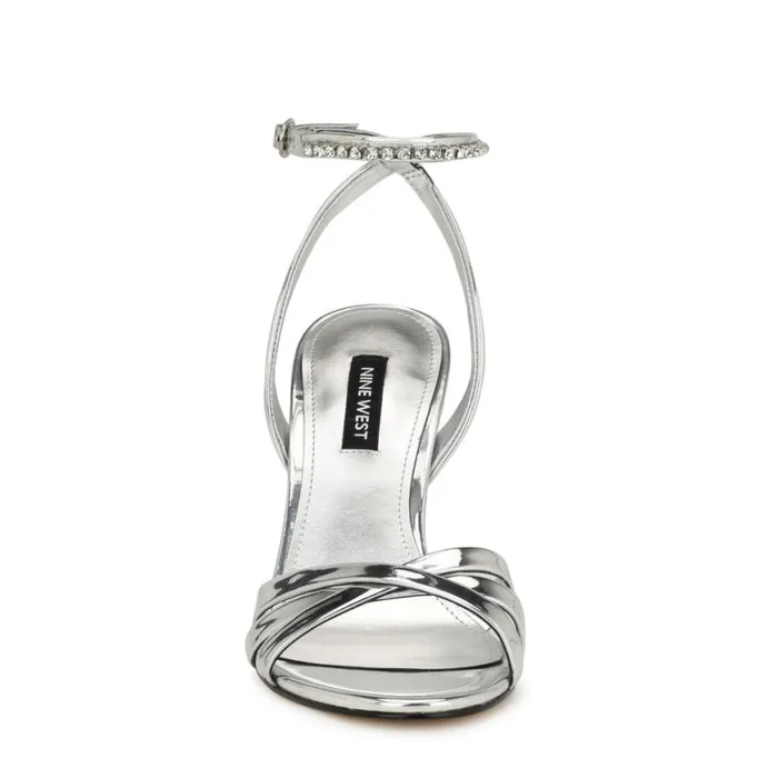 Nine West Sandals Women Noras Dress Sandals Silver Nine West Sandals Women Noras Dress Sandals Silver