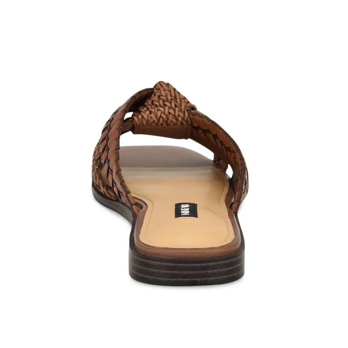 Nine West Sandals Women Olson Knotted Flat Slide Sandals Brown Nine West Sandals Women Olson Knotted Flat Slide Sandals Brown
