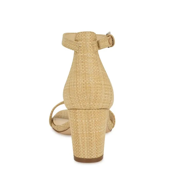 Nine West Sandals Women Pruce Ankle Strap Block Heel Sandals Light Natural Raffia Nine West Sandals Women Pruce Ankle Strap Block Heel Sandals Light Natural Raffia