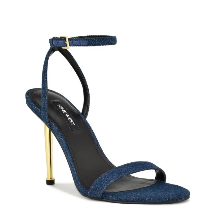 Nine West Sandals Women Reina Ankle Strap Sandals Denim Nine West Sandals Women Reina Ankle Strap Sandals Denim