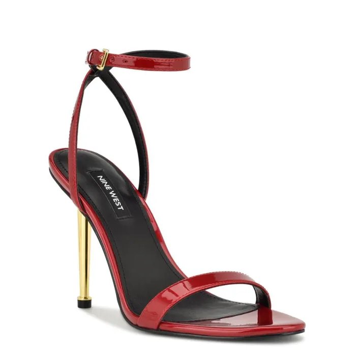 Nine West Sandals Women Reina Ankle Strap Sandals Red