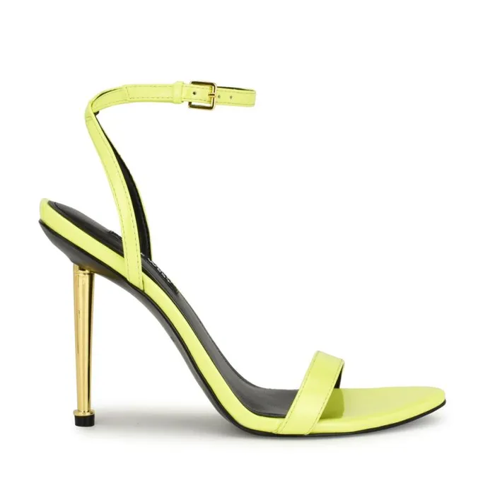 Nine West Sandals Women Reina Ankle Strap Sandals Yellow