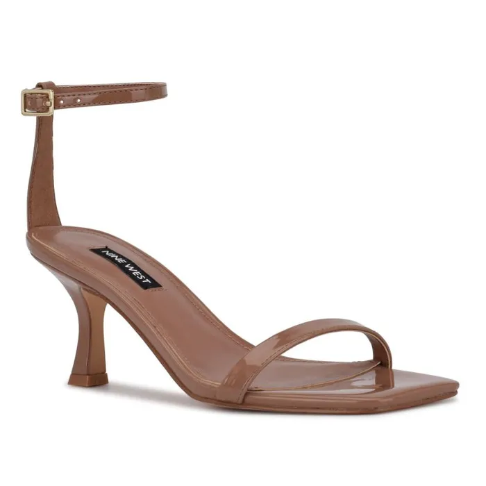 Nine West Sandals Women Ripe Heeled Sandals Clay Patent Nine West Sandals Women Ripe Heeled Sandals Clay Patent