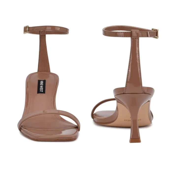 Nine West Sandals Women Ripe Heeled Sandals Clay Patent Nine West Sandals Women Ripe Heeled Sandals Clay Patent