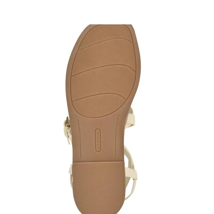 Nine West Sandals Women Rulen Flat Strappy Sandals Chic Cream Nine West Sandals Women Rulen Flat Strappy Sandals Chic Cream