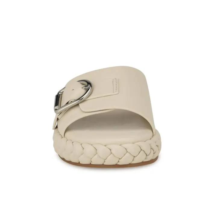 Nine West Sandals Women Shantel Casual Woven Footbed Sandals Chic Cream Nine West Sandals Women Shantel Casual Woven Footbed Sandals Chic Cream