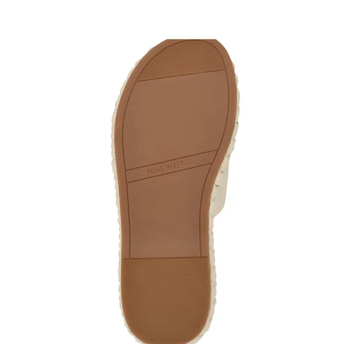 Nine West Sandals Women Shantel Casual Woven Footbed Sandals Chic Cream Nine West Sandals Women Shantel Casual Woven Footbed Sandals Chic Cream