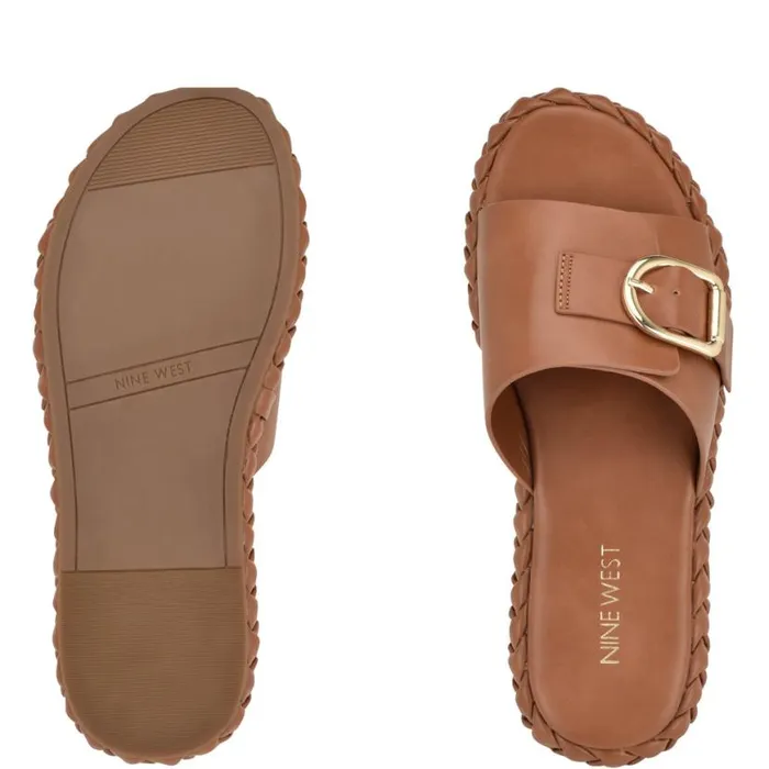 Nine West Sandals Women Shantel Casual Woven Footbed Sandals Medium Natural Nine West Sandals Women Shantel Casual Woven Footbed Sandals Medium Natural
