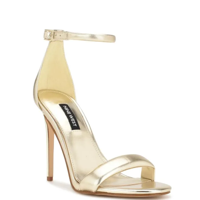 Nine West Sandals Women Teeya Ankle Strap Sandals Platino