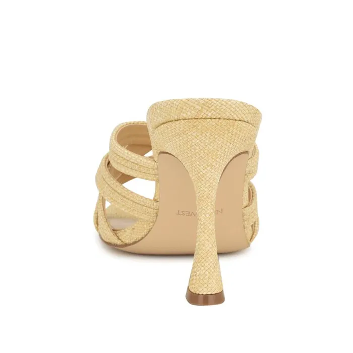 Nine West Sandals Women Tracee Heeled Slide Sandals Natural Nine West Sandals Women Tracee Heeled Slide Sandals Natural