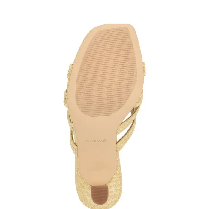 Nine West Sandals Women Tracee Heeled Slide Sandals Natural Nine West Sandals Women Tracee Heeled Slide Sandals Natural