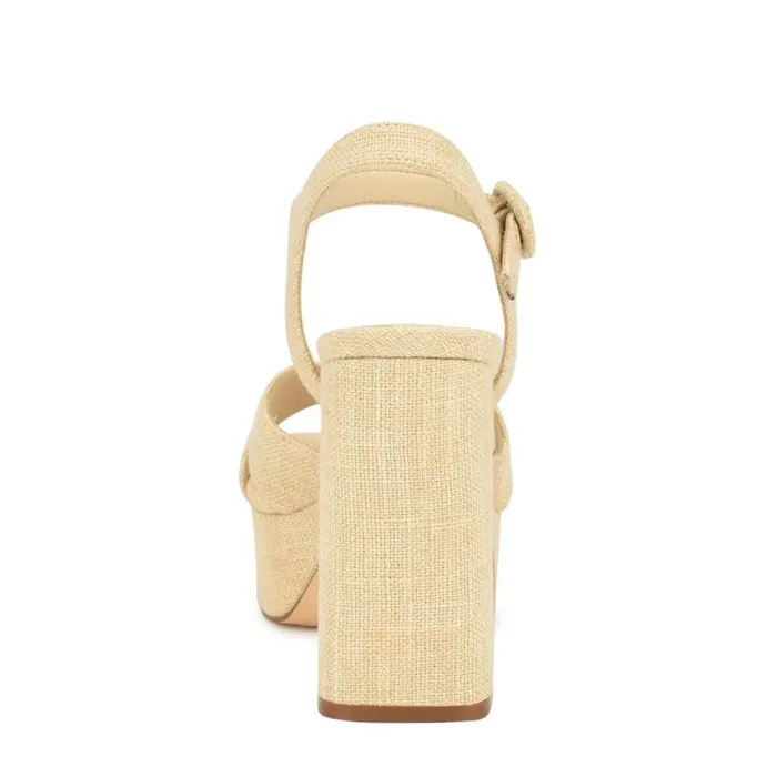 Nine West Sandals Women Vallen Strappy Platform Sandals Natural Raffia Nine West Sandals Women Vallen Strappy Platform Sandals Natural Raffia