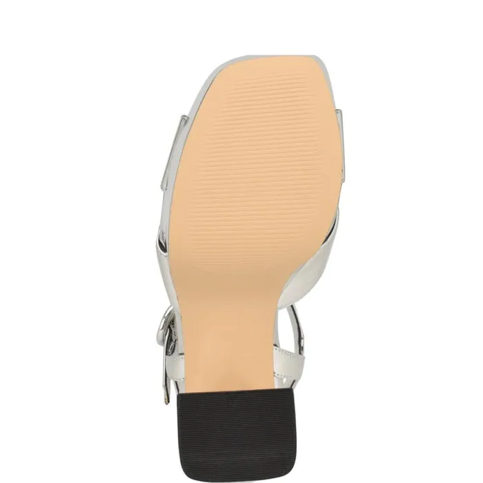 Nine West Sandals Women Vallen Strappy Platform Sandals Silver