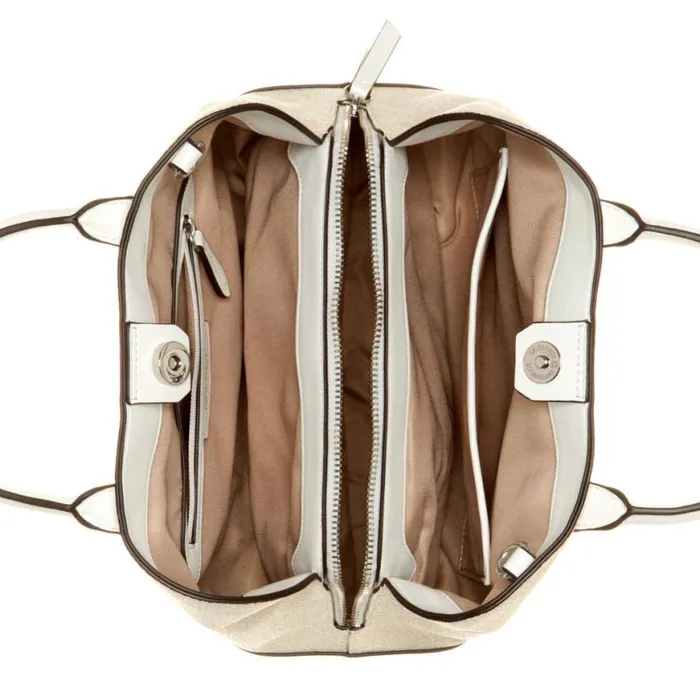 Nine West Satchels and Shoulder Bags Women Brooklyn Jet Set Satchel Cream Logo Nine West Satchels and Shoulder Bags Women Brooklyn Jet Set Satchel Cream Logo