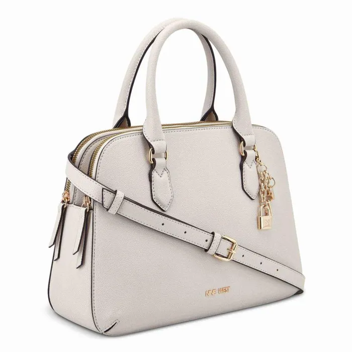 Nine West Satchels and Shoulder Bags Women Cibrina Dome Satchel Milk Nine West Satchels and Shoulder Bags Women Cibrina Dome Satchel Milk