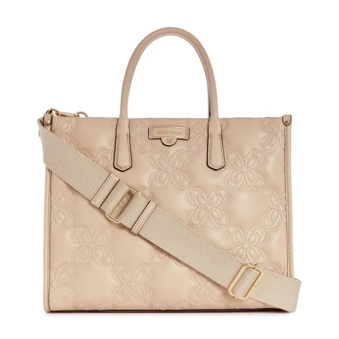 Nine West Satchels and Shoulder Bags Women Cosette Jet Set Tote Beige