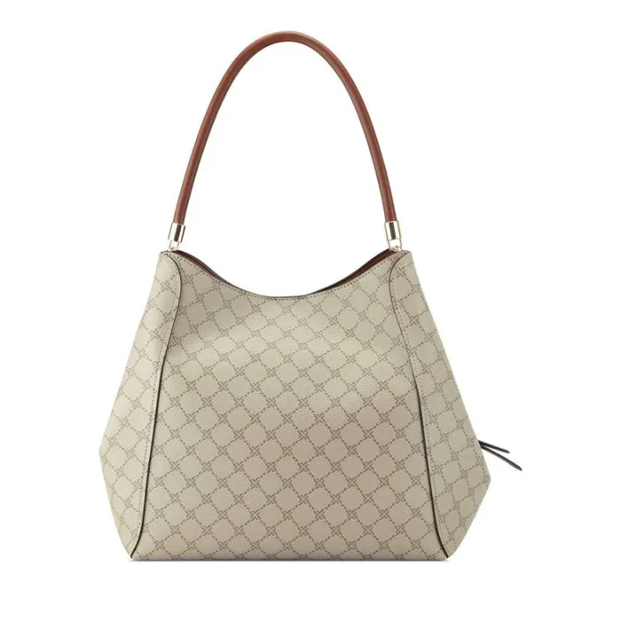 Nine West Satchels and Shoulder Bags Women Etta Jet Set Carryall Beige Logomahogany Nine West Satchels and Shoulder Bags Women Etta Jet Set Carryall Beige Logomahogany