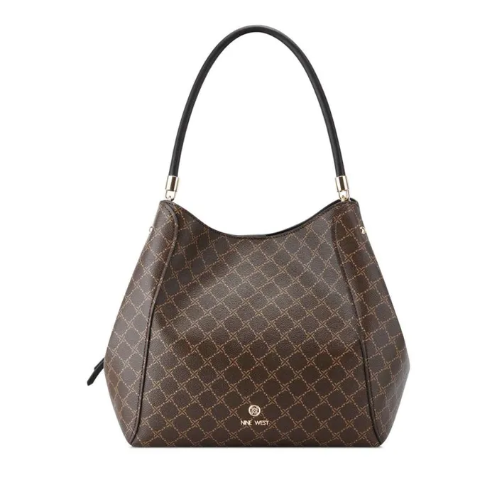 Nine West Satchels and Shoulder Bags Women Etta Jet Set Carryall Brownblack