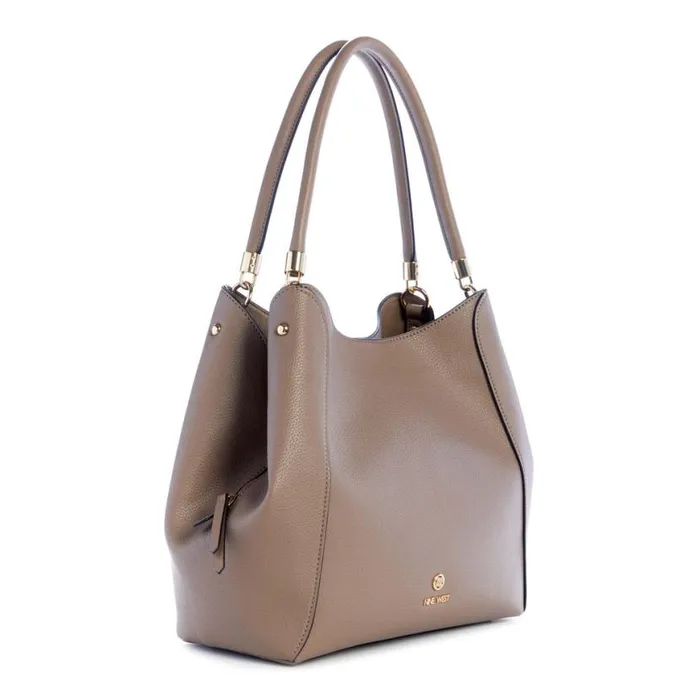 Nine West Satchels and Shoulder Bags Women Etta Jet Set Carryall Dark Mushroom Nine West Satchels and Shoulder Bags Women Etta Jet Set Carryall Dark Mushroom