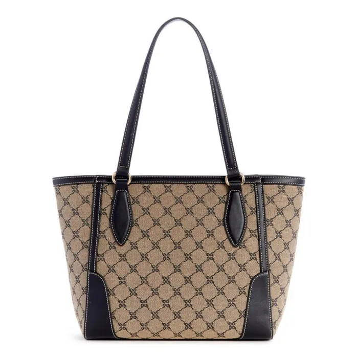 Nine West Satchels and Shoulder Bags Women Innes Small Tote Shopper Natural Logoblack Nine West Satchels and Shoulder Bags Women Innes Small Tote Shopper Natural Logoblack