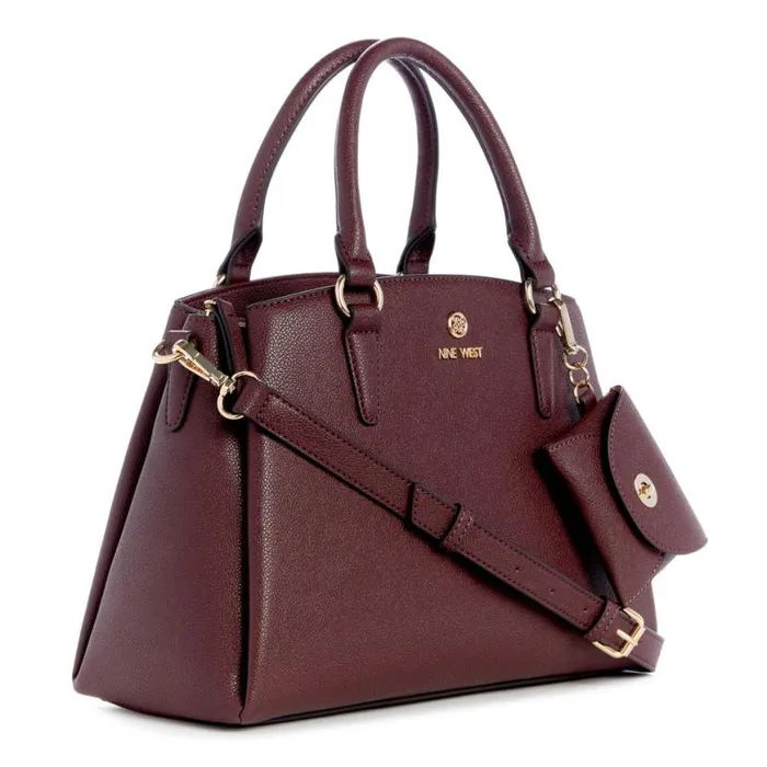 Nine West Satchels and Shoulder Bags Women Siera Satchel Merlot Nine West Satchels and Shoulder Bags Women Siera Satchel Merlot