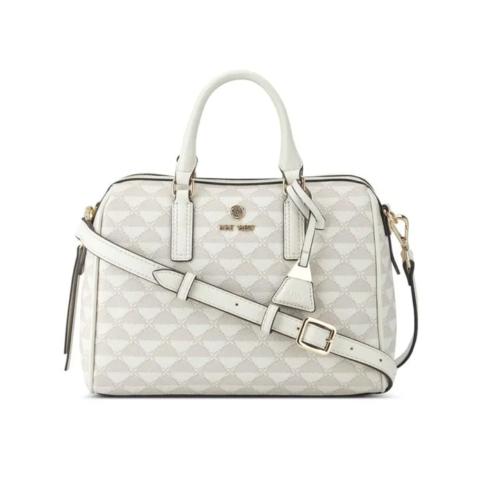 Nine West Satchels and Shoulder Bags Women Tristian Bowler Satchel Pumice Logo Nine West Satchels and Shoulder Bags Women Tristian Bowler Satchel Pumice Logo