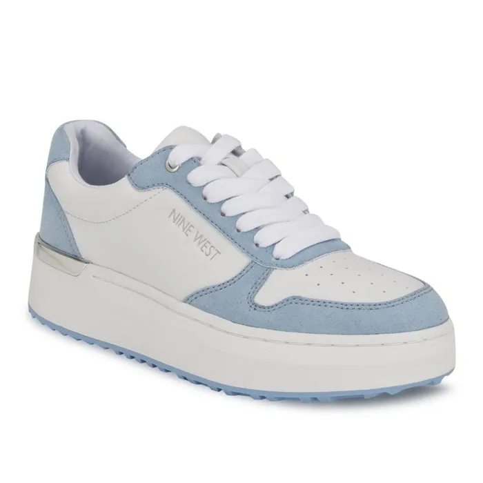 Nine West Sneakers Women Calpha Laceup Sneakers Whitelight Blue Nine West Sneakers Women Calpha Laceup Sneakers Whitelight Blue