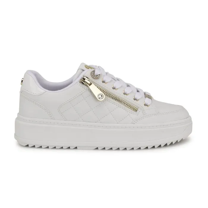 Nine West Sneakers Women Dulah LaceUp Platform Sneakers White
