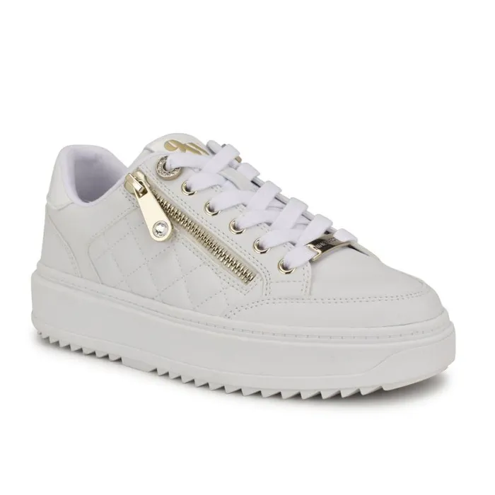 Nine West Sneakers Women Dulah LaceUp Platform Sneakers White Nine West Sneakers Women Dulah LaceUp Platform Sneakers White