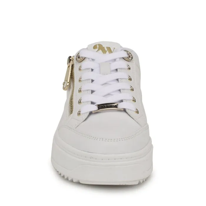 Nine West Sneakers Women Dulah LaceUp Platform Sneakers White Nine West Sneakers Women Dulah LaceUp Platform Sneakers White
