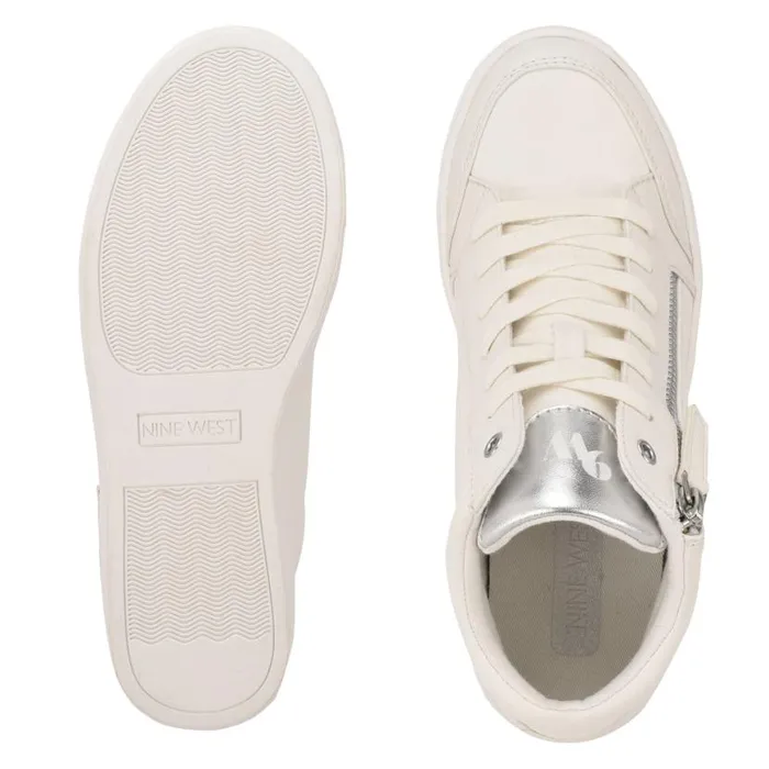 Nine West Sneakers Women Tons High Top Hidden Wedge Sneakers Whitesilver Nine West Sneakers Women Tons High Top Hidden Wedge Sneakers Whitesilver