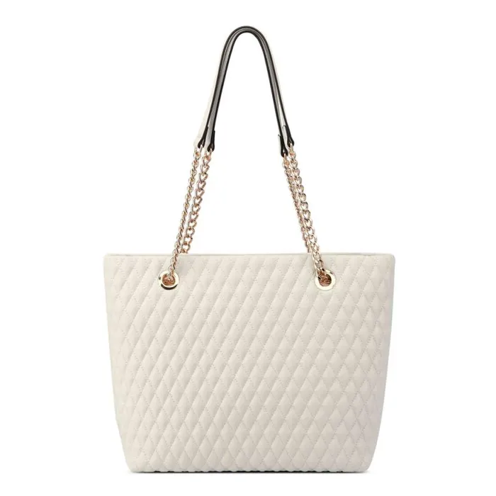 Nine West Totes and Backpacks Women Caelia Tote Chic Cream Nine West Totes and Backpacks Women Caelia Tote Chic Cream