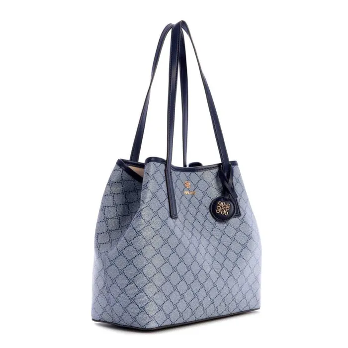 Nine West Totes and Backpacks Women Delaine 2 In 1 Tote Chambray Logo Navy Nine West Totes and Backpacks Women Delaine 2 In 1 Tote Chambray Logo Navy