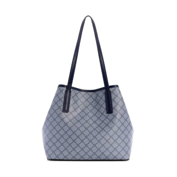 Nine West Totes and Backpacks Women Delaine 2 In 1 Tote Chambray Logo Navy Nine West Totes and Backpacks Women Delaine 2 In 1 Tote Chambray Logo Navy
