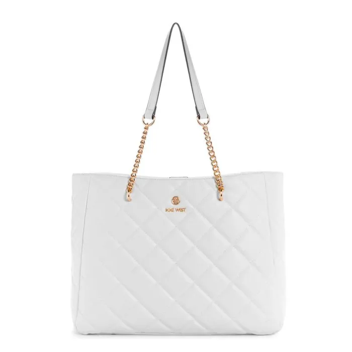 Nine West Totes and Backpacks Women Gibson Carryall Whte Quilt